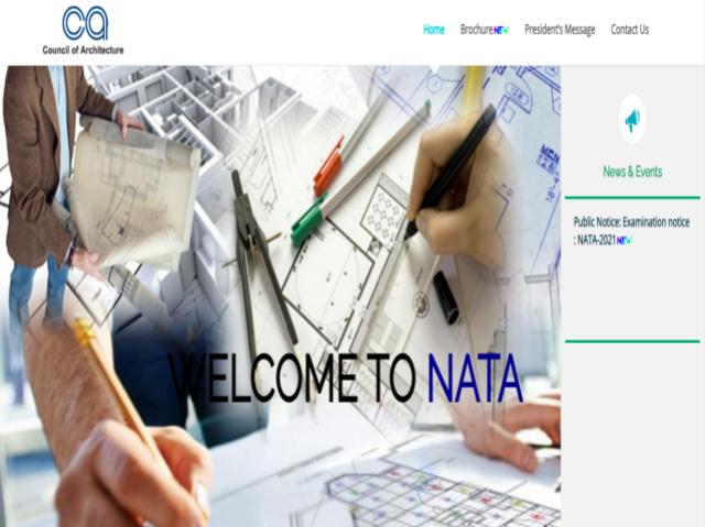 NATA Exams Admit Card 2021 Online