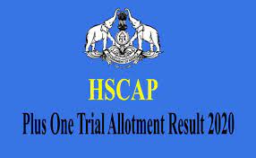 Kerala HSCAP Plus One Trial Allotment Result 2022