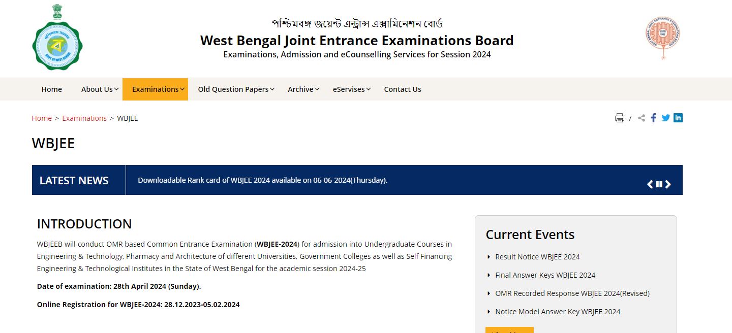 WBJEE JELET 2024 Admit Card Download 2024